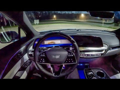 2024 Cadillac Lyriq Luxury 3 - POV Night Drive (Binaural Audio)
