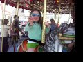 Kathleen on the merry-go-round