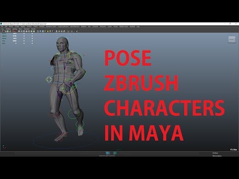 Pose Zbrush models in Maya using Truong Rigs – Truong CG Artist