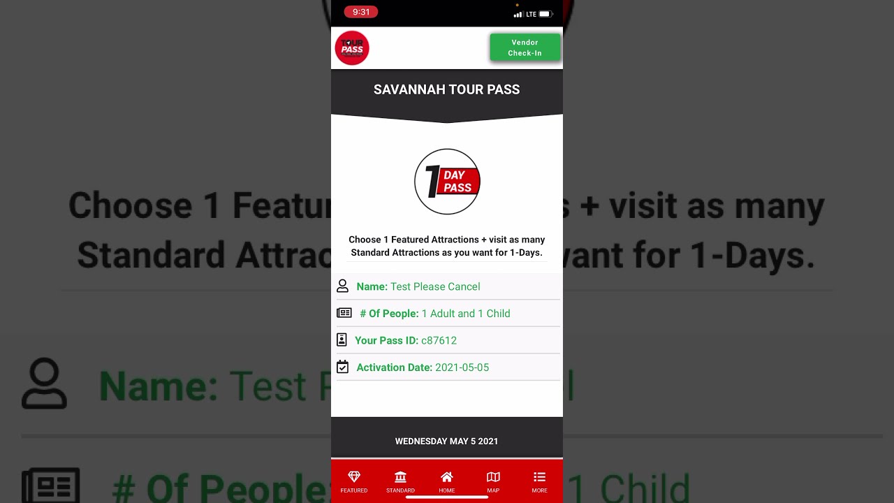 Savannah TourPass Demo