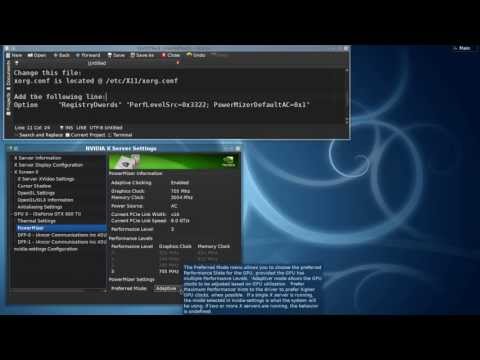 how to set nvidia to maximum performance