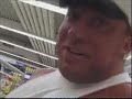markus ruhl goes shopping. look at all the strange looks people give him.