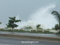 cierran tramo del malecón por huracán dean