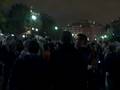 Obama supporters sing national anthem outside White House