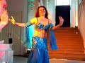 Beautiful Bellydancer Katharina perform a modern bellydance