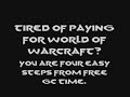 World of warcraft Free Gamecard.