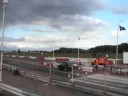 Mgb v8 at york burn out drag racing