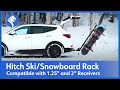 video thumbnail: Hitch Mounted Ski Rack Fit Both 1.25