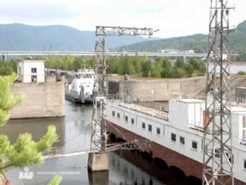 Inclined plane for barges in Siberia