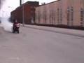Suzuki Hayabusa with Turbo Burnout