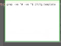 Using grep to tidy config files