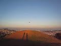 Flying a model glider over San Francisco