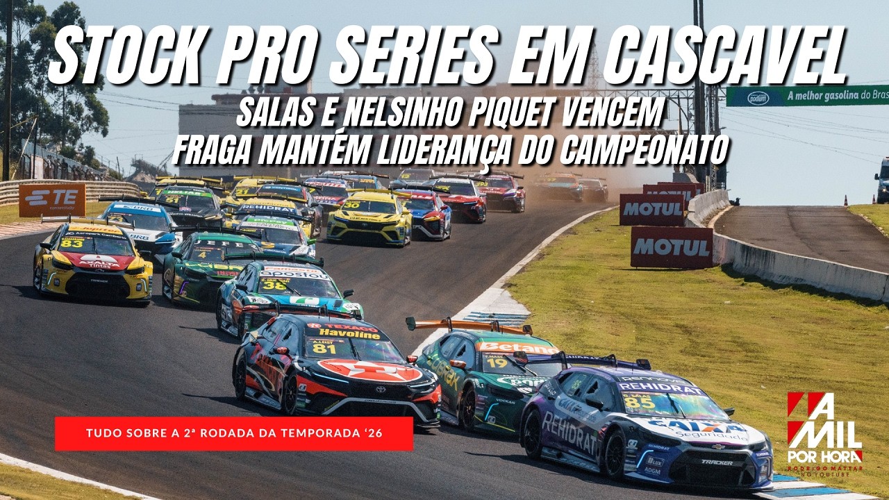 SALAS E PIQUET VENCEM CORRIDAS DE CASCAVEL NA STOCK PRO SERIES | FRAGA SEGUE LÍDER APÓS 2ª RODADA
