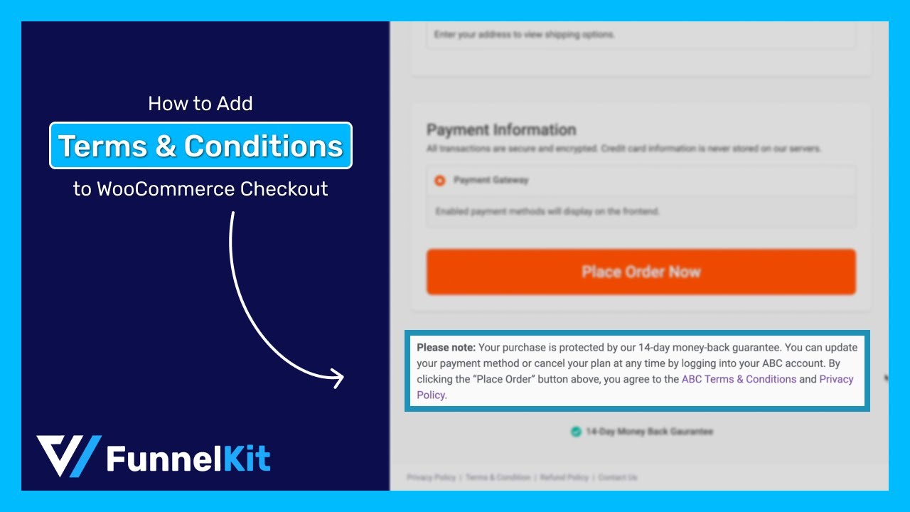 How to Add Terms and Conditions on the WooCommerce Checkout Page