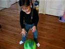 Leana Playing Basketball