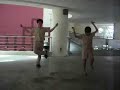 paralympics: one legged rope skipping