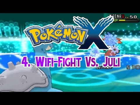 GEGEN - Pokemon X Wi-Fi Battle: 4. Kampf gegen Juli nach 8. Arena Wir werden nach der 2; 4; 6; 8 Arena sowie nach der Liga gegen Caleb und Juli kämpfen! Dies ist der...