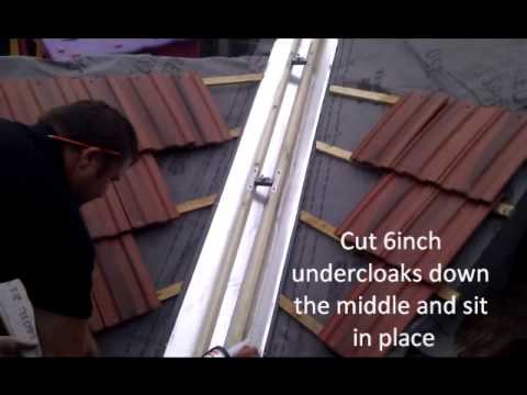 how to fit valley tiles