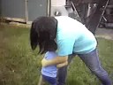 angela and a baby fighting