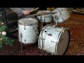 Vintage 1960's Gretsch Progressive Jazz Drum Set 20-12-14-Snare WMP