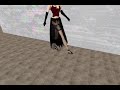 Black Flexi Fishnet Skirt from Second Life