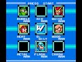 mega man isn't even phased as he works his way through crash and flash.