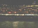 The QE2 & Queen Victoria departing Southampton by night 2/2