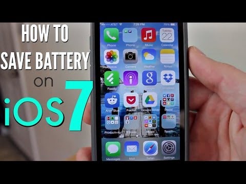 how to save battery on i