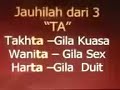 Jauhilah dari TIGA (3) TA ini untuk Berjaya di DuniaAkhirat