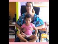 Babywearing in a wheelchair with a Baby K'tan