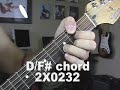 Guitar  Chord Videos d/fsharp d slash f sharp