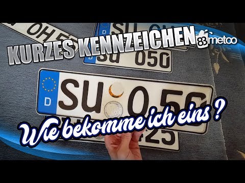 Wie bekomme ich ein kurzes Kennzeichen ? Wunschkennzeichen metoo 83