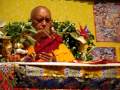 Lama Zopa Rinpoche during the 100 Million Mani retreat at Institut VajraYogini in France, teaching how to walk with lam rim. For more information: www.fpmt.org