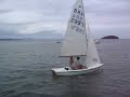 Snipe sail boat tack