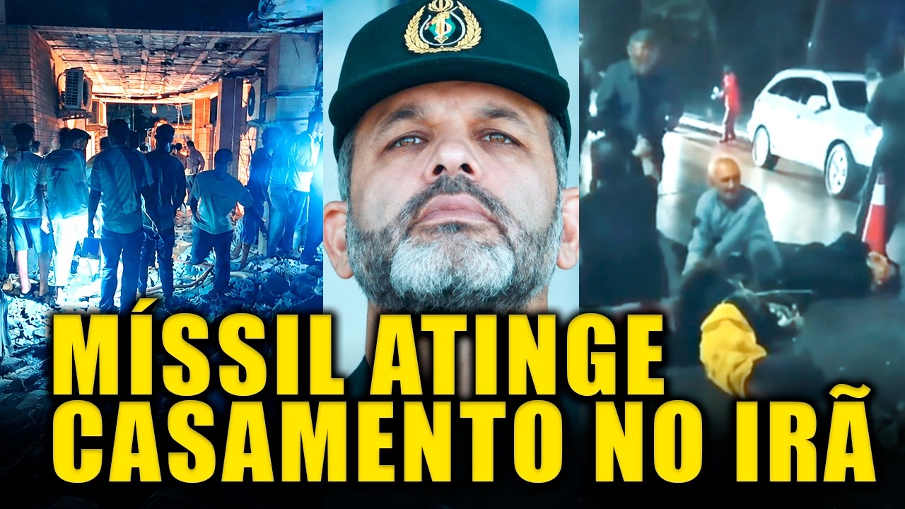 MÍSSIL IRANIANO atinge casamento no Irã e guerra nas ruas EXPLODE APÓS ATAQUES