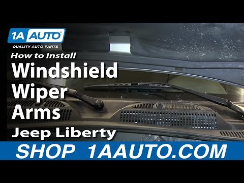 How To Install Replace Windshield Wiper Arms 2002-06 Jeep Liberty