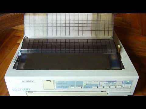 how to print test page on epson lq-2180