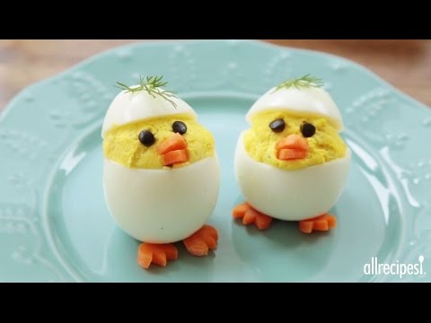 Easter Recipes – How to Make Easter Chick Deviled Eggs