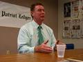 Mayor William Phelan faces Patriot Ledger editorial board 1