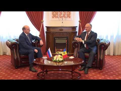 Президент Республики Молдова принял верительные грамоты Чрезвычайного и Полномочного Посла Российской Федерации в нашей стране
