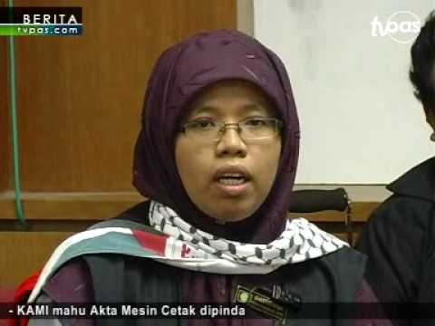 KAMI mahu Akta Mesin Cetak dipinda