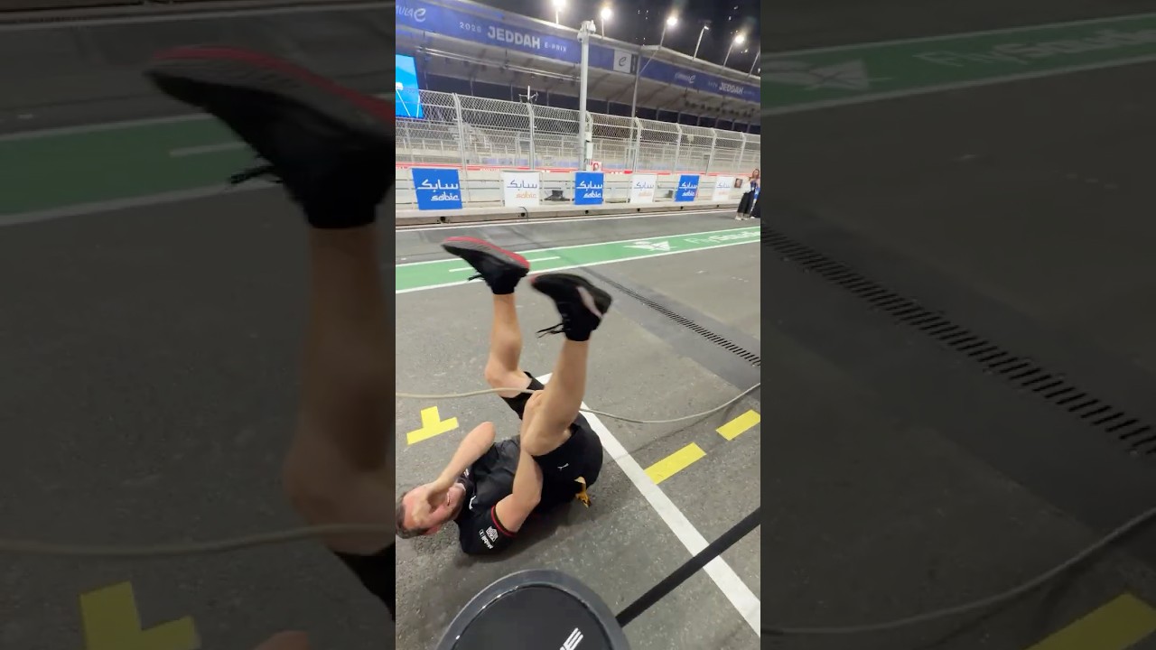 Pit lane fun and games 😌 #FormulaE #Racing #Motorsport