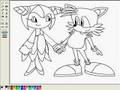 Miles Tails Prower and Cosmo Speed painting in MS Paintnt