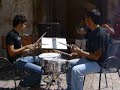 duetto-sfida bizio e cesco in piazza a montepulciano