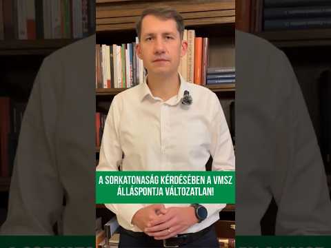 A sorkatonaság kérdésében a VMSZ álláspontja változatlan!-cover