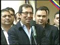 Conmovedora despedida de Adan Chávez al Presidente