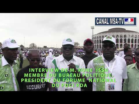 COTE D'IVOIRE: INTERVIEW DE M KONE ISSA AU GIGA MEETING DU PDCI RDA ET DU FPI