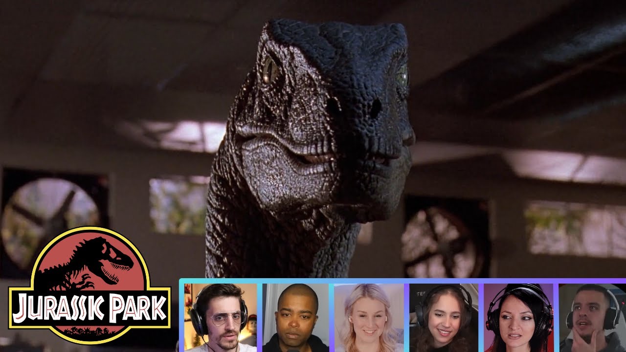 Reactors Reacting to VELOCIRAPTORS OPENING THE KITCHEN DOOR | Jurassic Park (1993)