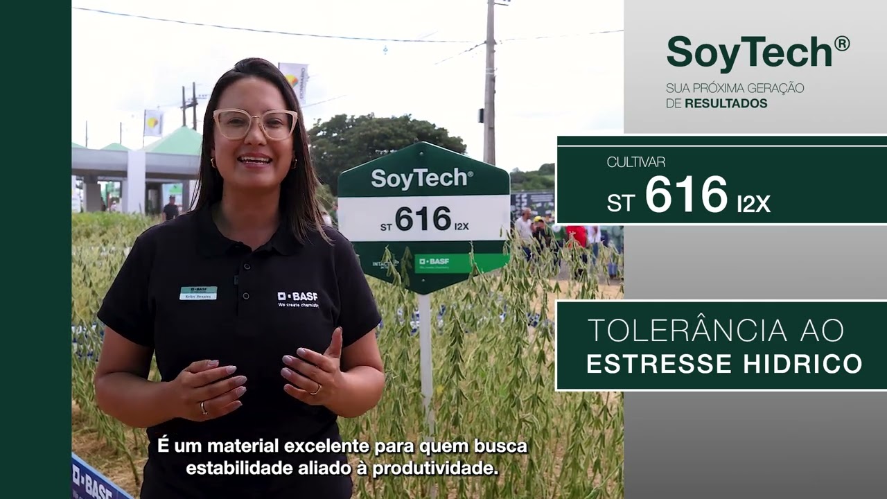 ST 616 I2X SoyTech®: tolerância ao calor e ao estresse hídrico
