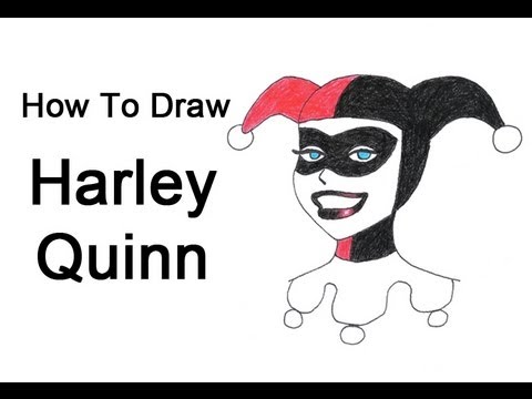 how to draw harley quinn